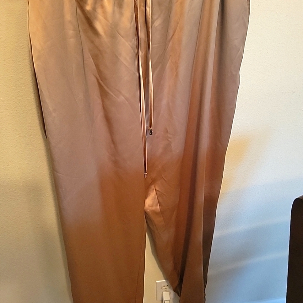 Mark New York womens dark taupe tapered dress pants size xl
